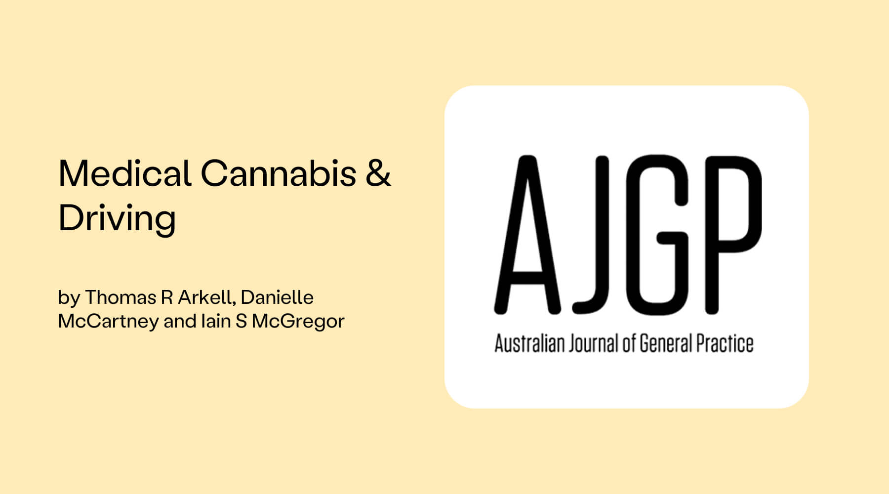 cannabis and driving ajgp tom arkell cover